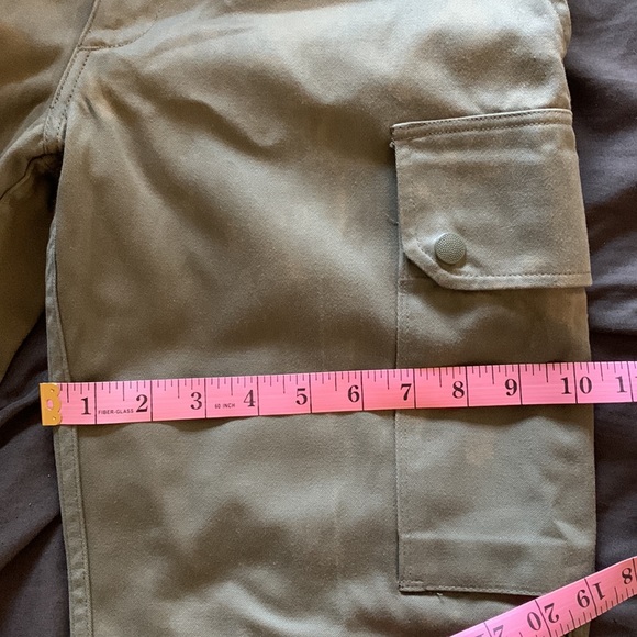 vintage army cropped jogger fatigue cargo pants bleach distressing - Picture 13 of 15